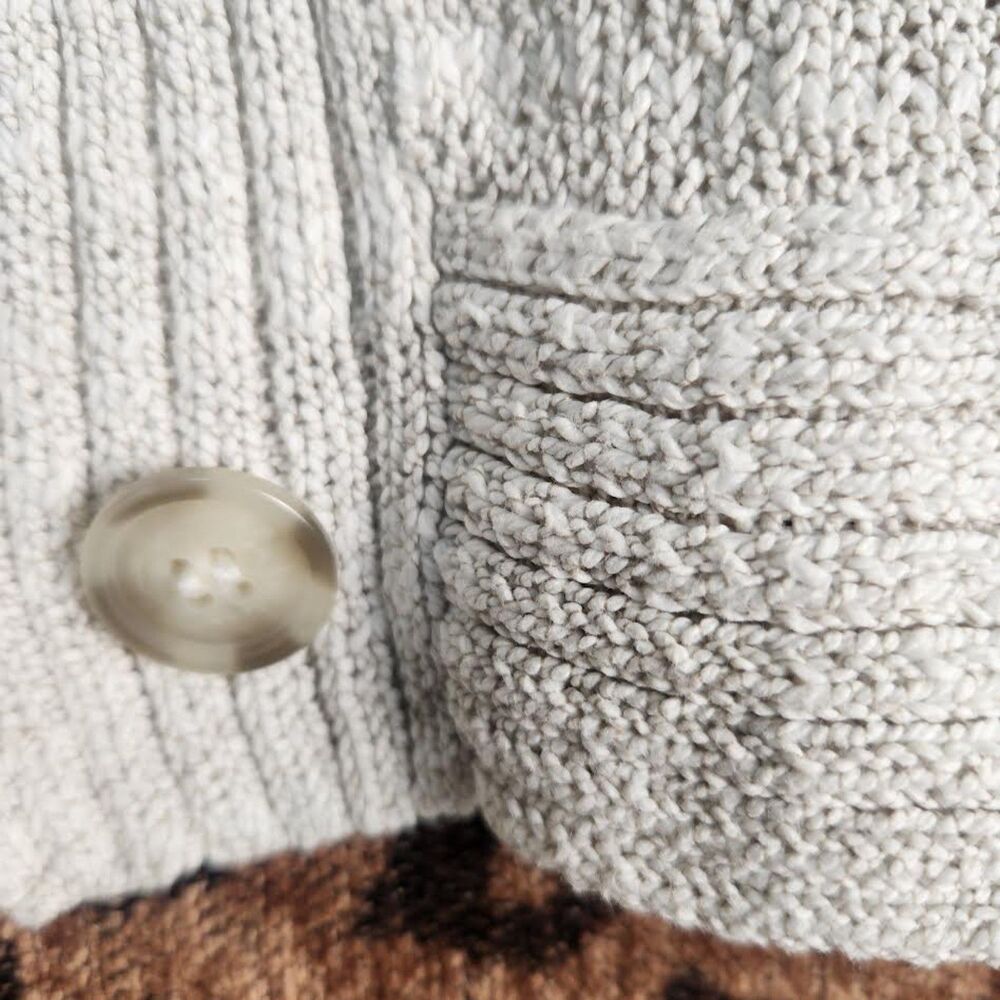 Pendelton Women's Beige Textured Cardigan Sweater Sz XS Preppy Retro Minimalist - Picture 5 of 7